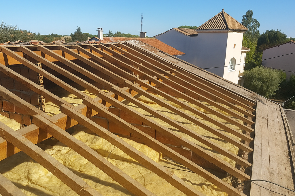 Charpente en bois rénovée par Bonneuil Couverture à Bonneuil-sur-Marne